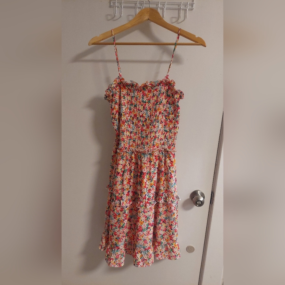 Jessica Simpson Multicolor Floral Mini Dress - Picture 4 of 6